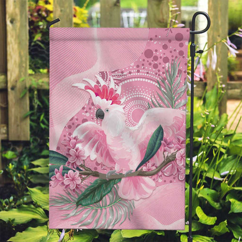 Pink Cockatoo Australia Garden Flag Aussie Cacatua Leadbeateri - Aboriginal Art