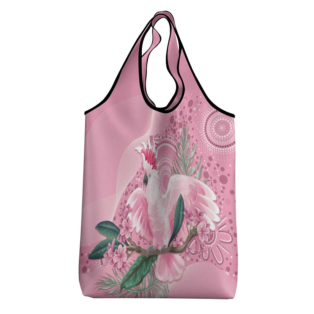 Pink Cockatoo Australia Grocery Bag Aussie Cacatua Leadbeateri - Aboriginal Art