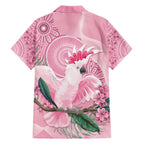 Pink Cockatoo Australia Hawaiian Shirt Aussie Cacatua Leadbeateri - Aboriginal Art