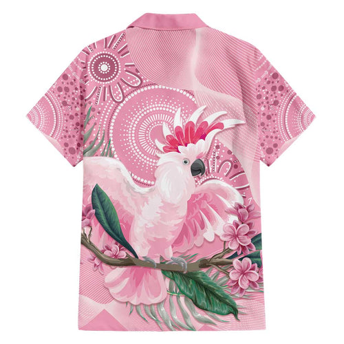 Pink Cockatoo Australia Hawaiian Shirt Aussie Cacatua Leadbeateri - Aboriginal Art