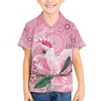 Pink Cockatoo Australia Hawaiian Shirt Aussie Cacatua Leadbeateri - Aboriginal Art