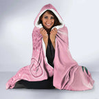 Pink Cockatoo Australia Hooded Blanket Aussie Cacatua Leadbeateri - Aboriginal Art