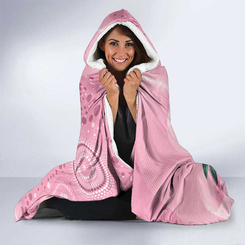 Pink Cockatoo Australia Hooded Blanket Aussie Cacatua Leadbeateri - Aboriginal Art