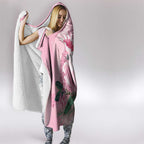 Pink Cockatoo Australia Hooded Blanket Aussie Cacatua Leadbeateri - Aboriginal Art