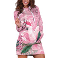 Pink Cockatoo Australia Hoodie Dress Aussie Cacatua Leadbeateri - Aboriginal Art