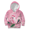 Pink Cockatoo Australia Kid Hoodie Aussie Cacatua Leadbeateri - Aboriginal Art