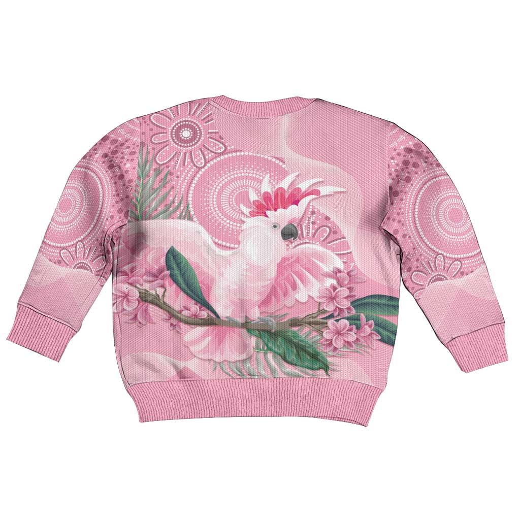 Pink Cockatoo Australia Kid Ugly Christmas Sweater Aussie Cacatua Leadbeateri - Aboriginal Art