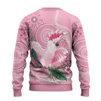 Pink Cockatoo Australia Ugly Christmas Sweater Aussie Cacatua Leadbeateri - Aboriginal Art