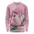 Pink Cockatoo Australia Long Sleeve Shirt Aussie Cacatua Leadbeateri - Aboriginal Art