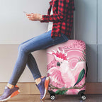 Pink Cockatoo Australia Luggage Cover Aussie Cacatua Leadbeateri - Aboriginal Art