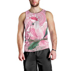 Pink Cockatoo Australia Men Tank Top Aussie Cacatua Leadbeateri - Aboriginal Art