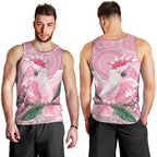 Pink Cockatoo Australia Men Tank Top Aussie Cacatua Leadbeateri - Aboriginal Art