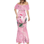 Pink Cockatoo Australia Mermaid Dress Aussie Cacatua Leadbeateri - Aboriginal Art