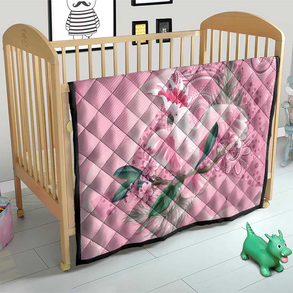 Pink Cockatoo Australia Quilt Aussie Cacatua Leadbeateri - Aboriginal Art