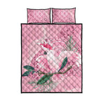 Pink Cockatoo Australia Quilt Bed Set Aussie Cacatua Leadbeateri - Aboriginal Art