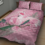 Pink Cockatoo Australia Quilt Bed Set Aussie Cacatua Leadbeateri - Aboriginal Art