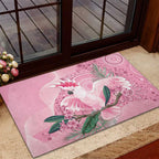 Pink Cockatoo Australia Rubber Doormat Aussie Cacatua Leadbeateri - Aboriginal Art
