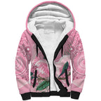 Pink Cockatoo Australia Sherpa Hoodie Aussie Cacatua Leadbeateri - Aboriginal Art