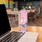 Pink Cockatoo Australia Skinny Tumbler Aussie Cacatua Leadbeateri - Aboriginal Art