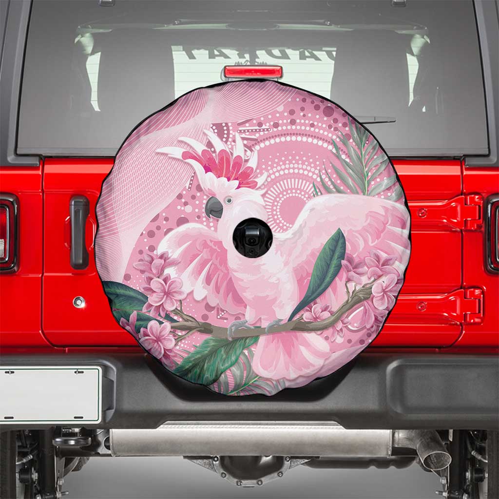 Pink Cockatoo Australia Spare Tire Cover Aussie Cacatua Leadbeateri - Aboriginal Art