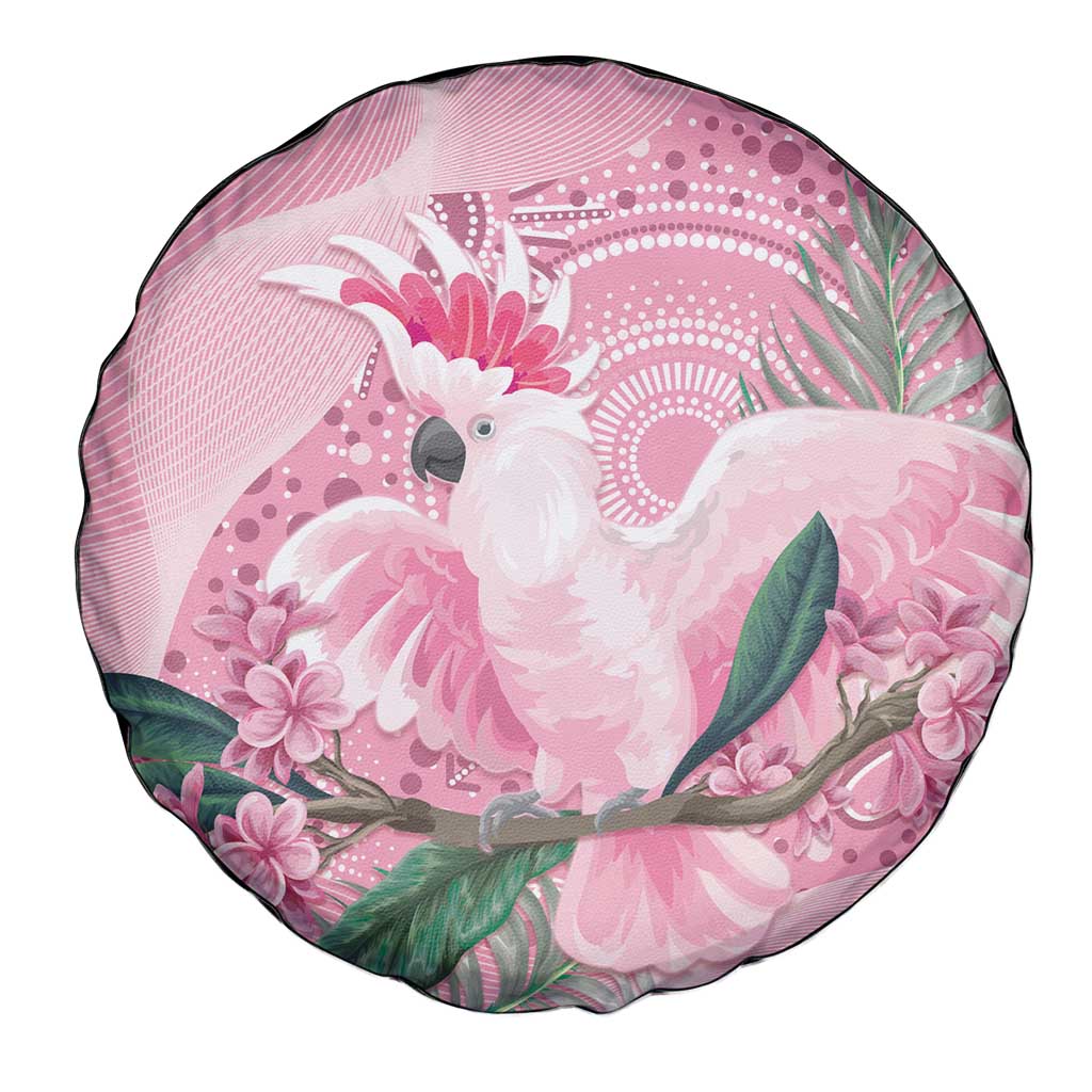 Pink Cockatoo Australia Spare Tire Cover Aussie Cacatua Leadbeateri - Aboriginal Art