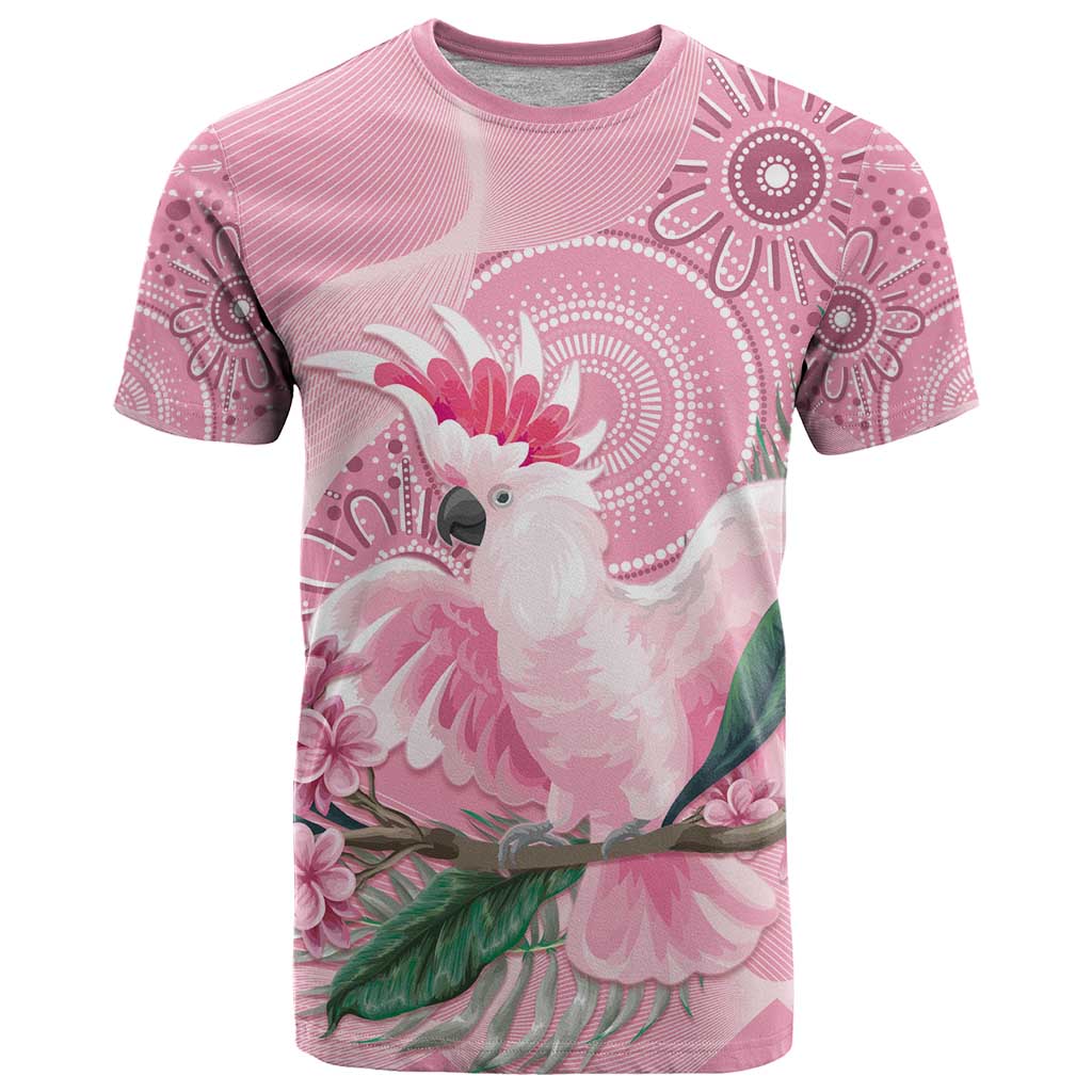 Pink Cockatoo Australia T Shirt Aussie Cacatua Leadbeateri - Aboriginal Art