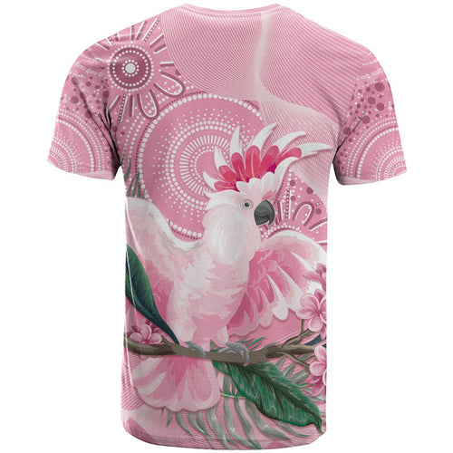 Pink Cockatoo Australia T Shirt Aussie Cacatua Leadbeateri - Aboriginal Art