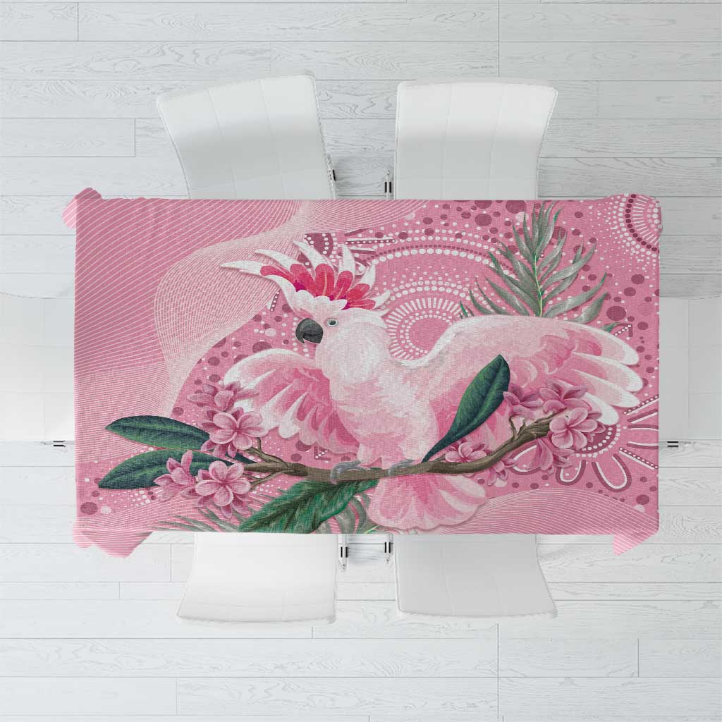 Pink Cockatoo Australia Tablecloth Aussie Cacatua Leadbeateri - Aboriginal Art