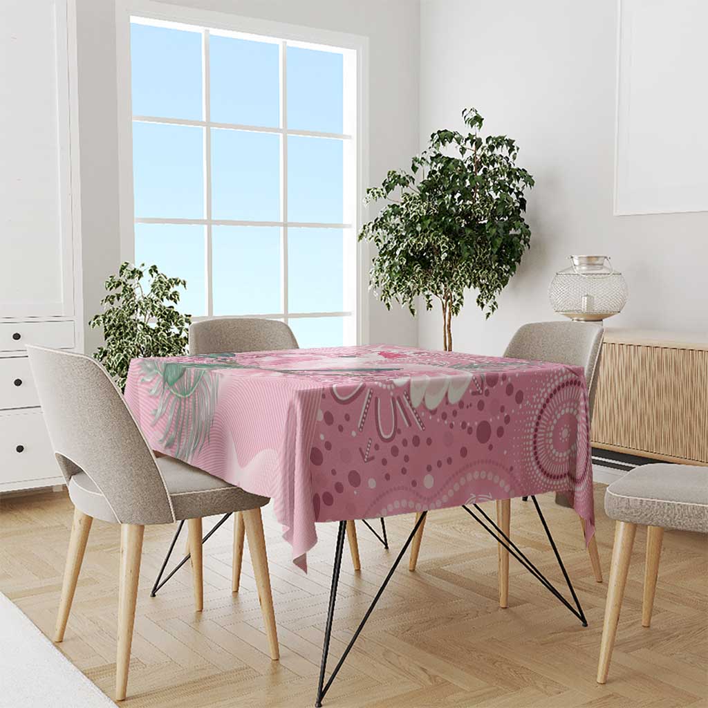 Pink Cockatoo Australia Tablecloth Aussie Cacatua Leadbeateri - Aboriginal Art