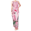 Pink Cockatoo Australia Tank Maxi Dress Aussie Cacatua Leadbeateri - Aboriginal Art