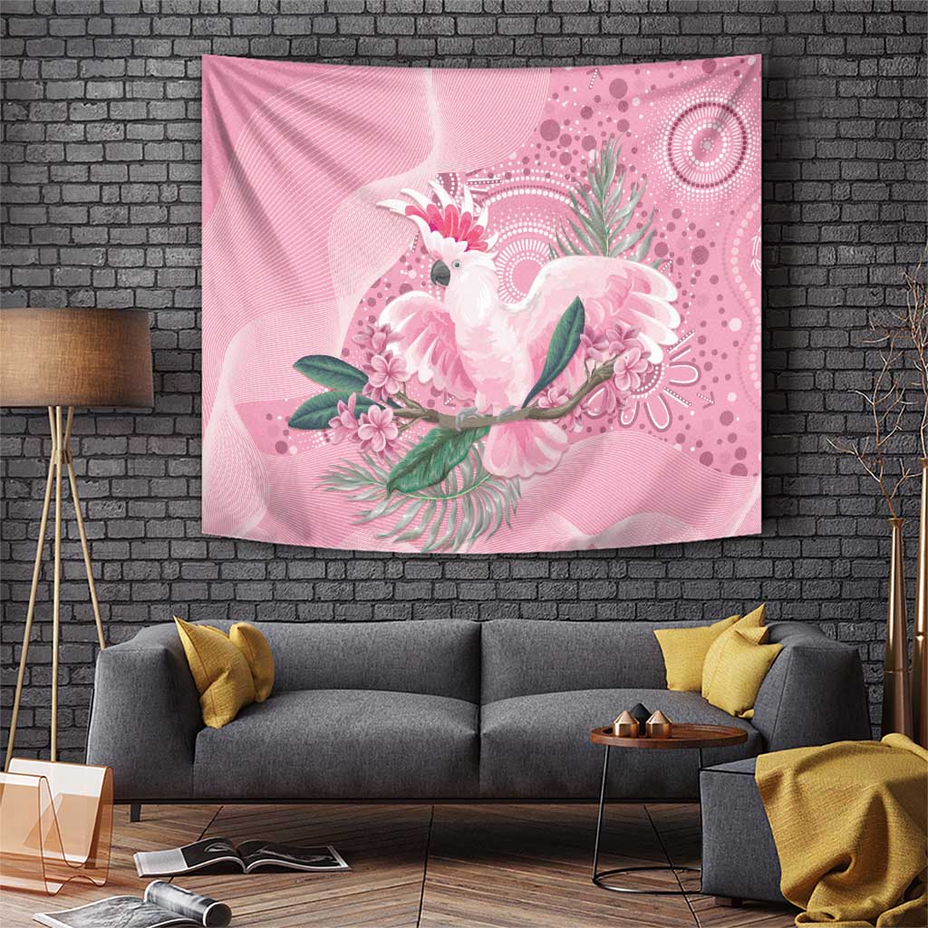 Pink Cockatoo Australia Tapestry Aussie Cacatua Leadbeateri - Aboriginal Art