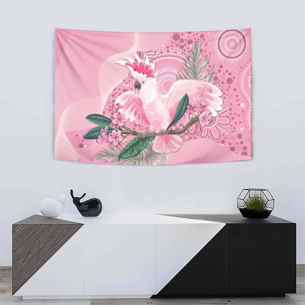 Pink Cockatoo Australia Tapestry Aussie Cacatua Leadbeateri - Aboriginal Art