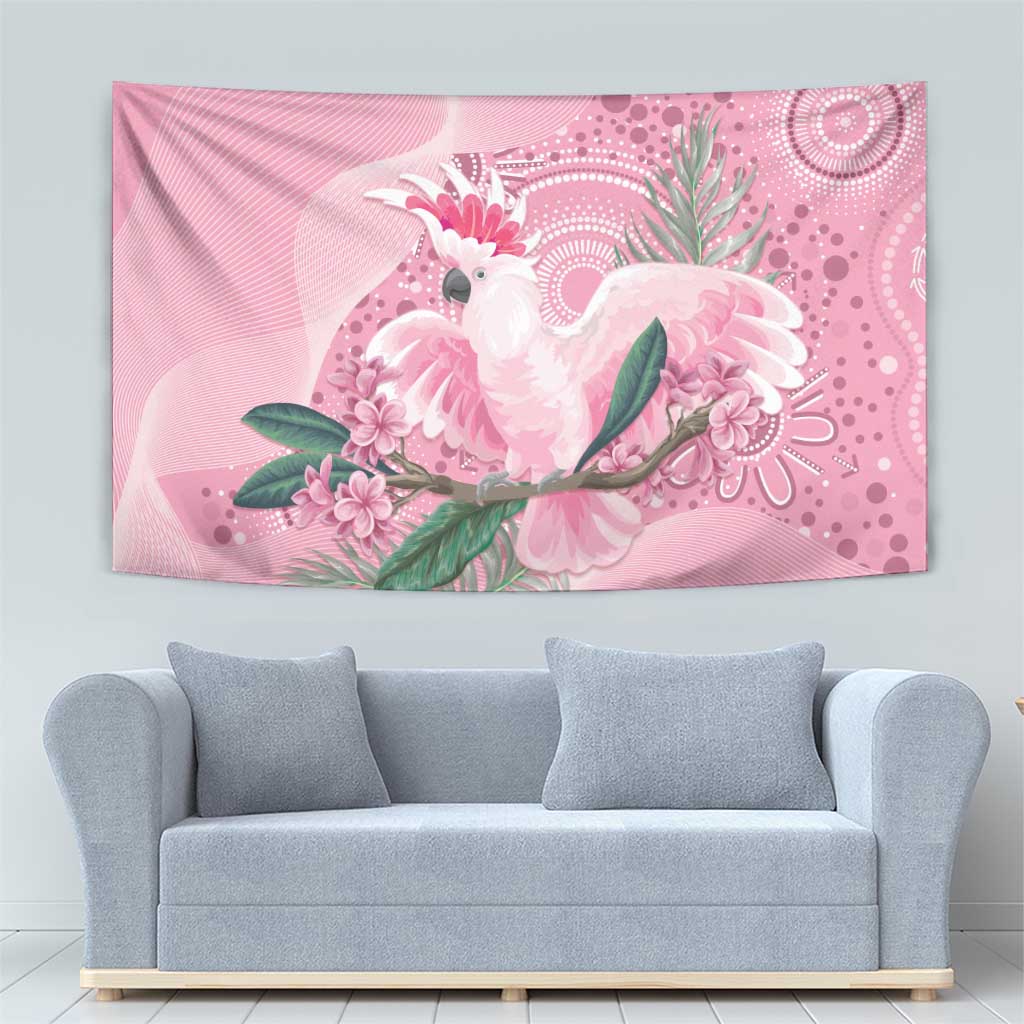 Pink Cockatoo Australia Tapestry Aussie Cacatua Leadbeateri - Aboriginal Art