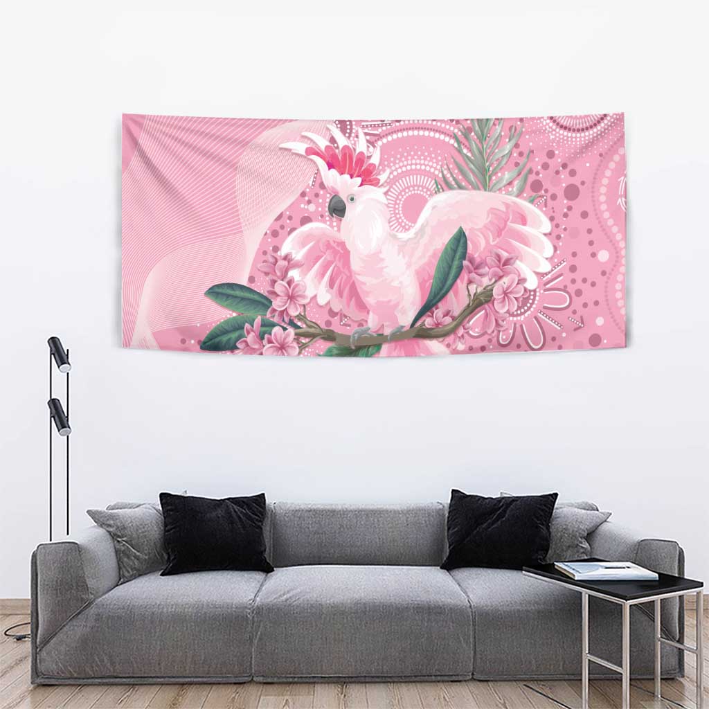 Pink Cockatoo Australia Tapestry Aussie Cacatua Leadbeateri - Aboriginal Art