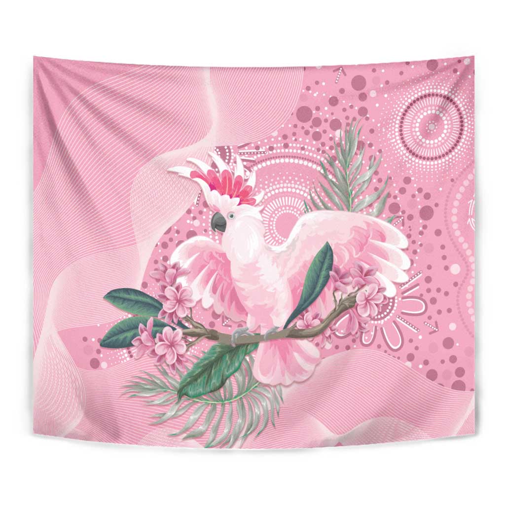 Pink Cockatoo Australia Tapestry Aussie Cacatua Leadbeateri - Aboriginal Art