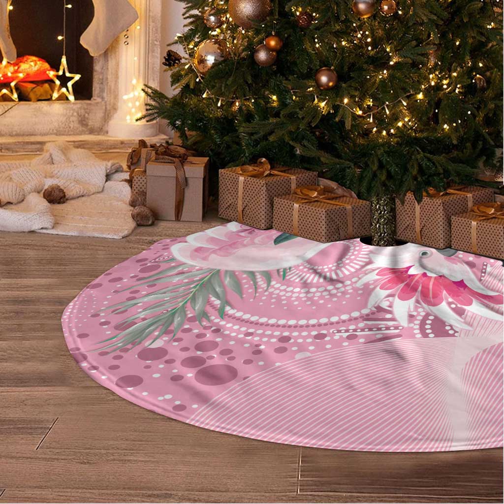 Pink Cockatoo Australia Tree Skirt Aussie Cacatua Leadbeateri - Aboriginal Art