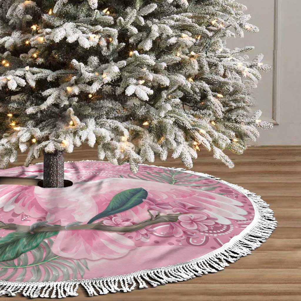 Pink Cockatoo Australia Tree Skirt Aussie Cacatua Leadbeateri - Aboriginal Art