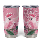 Pink Cockatoo Australia Tumbler Cup Aussie Cacatua Leadbeateri - Aboriginal Art
