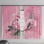 Pink Cockatoo Australia Window Curtain Aussie Cacatua Leadbeateri - Aboriginal Art