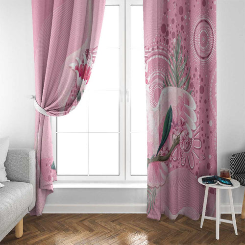 Pink Cockatoo Australia Window Curtain Aussie Cacatua Leadbeateri - Aboriginal Art