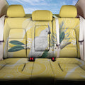 Australia Cacatua Galerita Back Car Seat Cover Sulphur-Crested Cockatoo - Aboriginal Art
