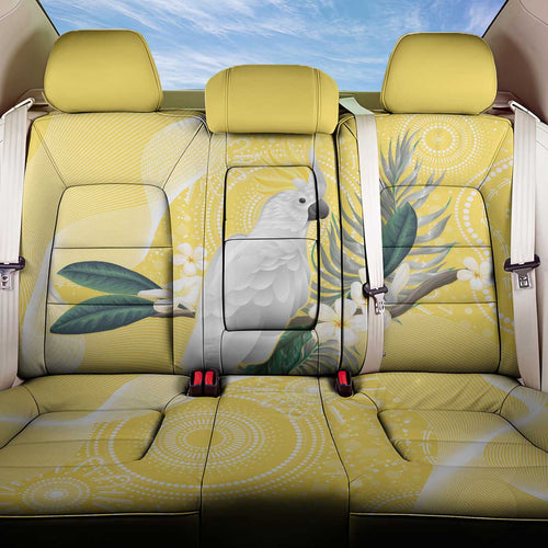 Australia Cacatua Galerita Back Car Seat Cover Sulphur-Crested Cockatoo - Aboriginal Art
