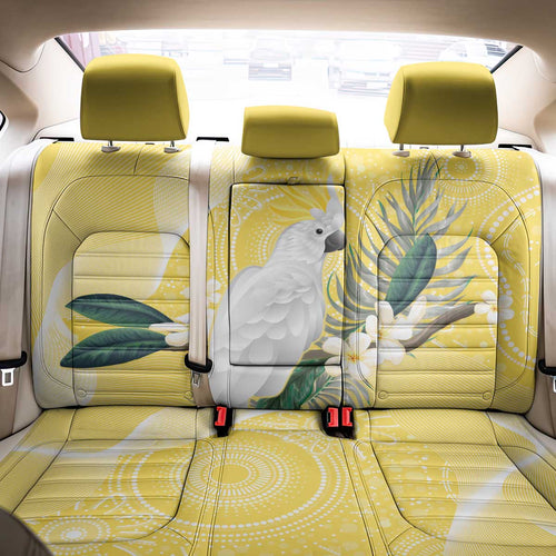Australia Cacatua Galerita Back Car Seat Cover Sulphur-Crested Cockatoo - Aboriginal Art