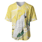 Australia Cacatua Galerita Baseball Jersey Sulphur-Crested Cockatoo - Aboriginal Art