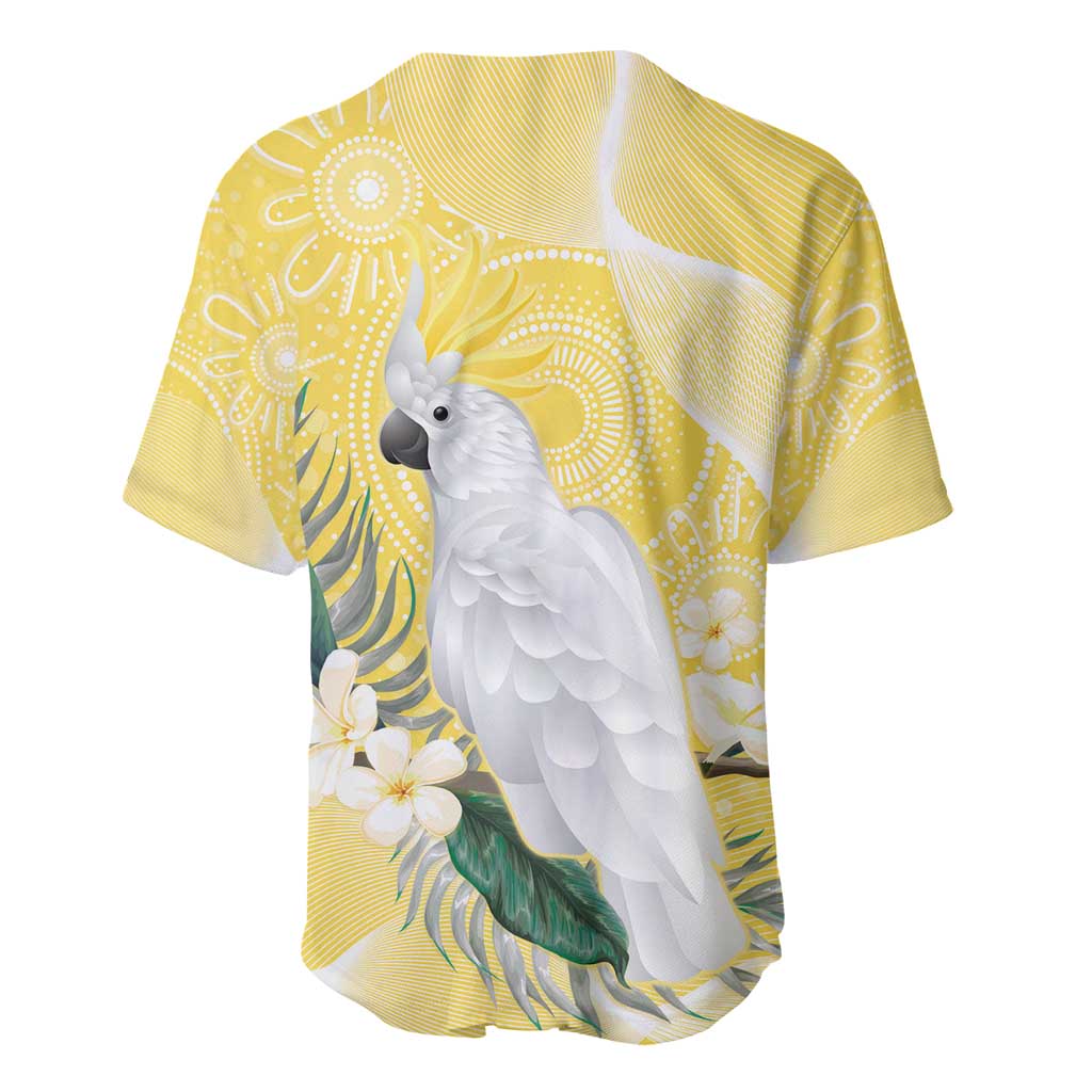 Australia Cacatua Galerita Baseball Jersey Sulphur-Crested Cockatoo - Aboriginal Art