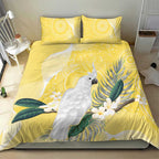 Australia Cacatua Galerita Bedding Set Sulphur-Crested Cockatoo - Aboriginal Art