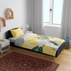 Australia Cacatua Galerita Bedding Set Sulphur-Crested Cockatoo - Aboriginal Art