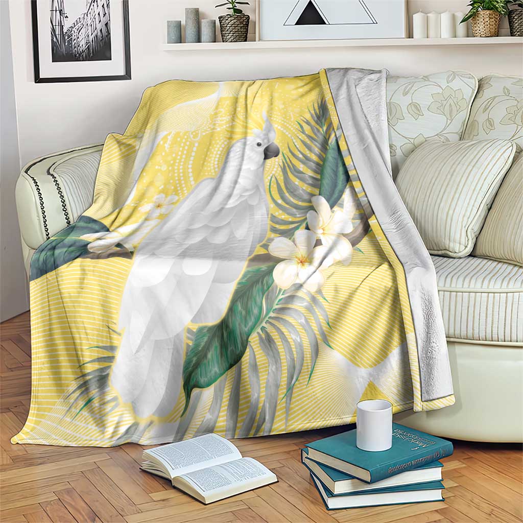 Australia Cacatua Galerita Blanket Sulphur-Crested Cockatoo - Aboriginal Art