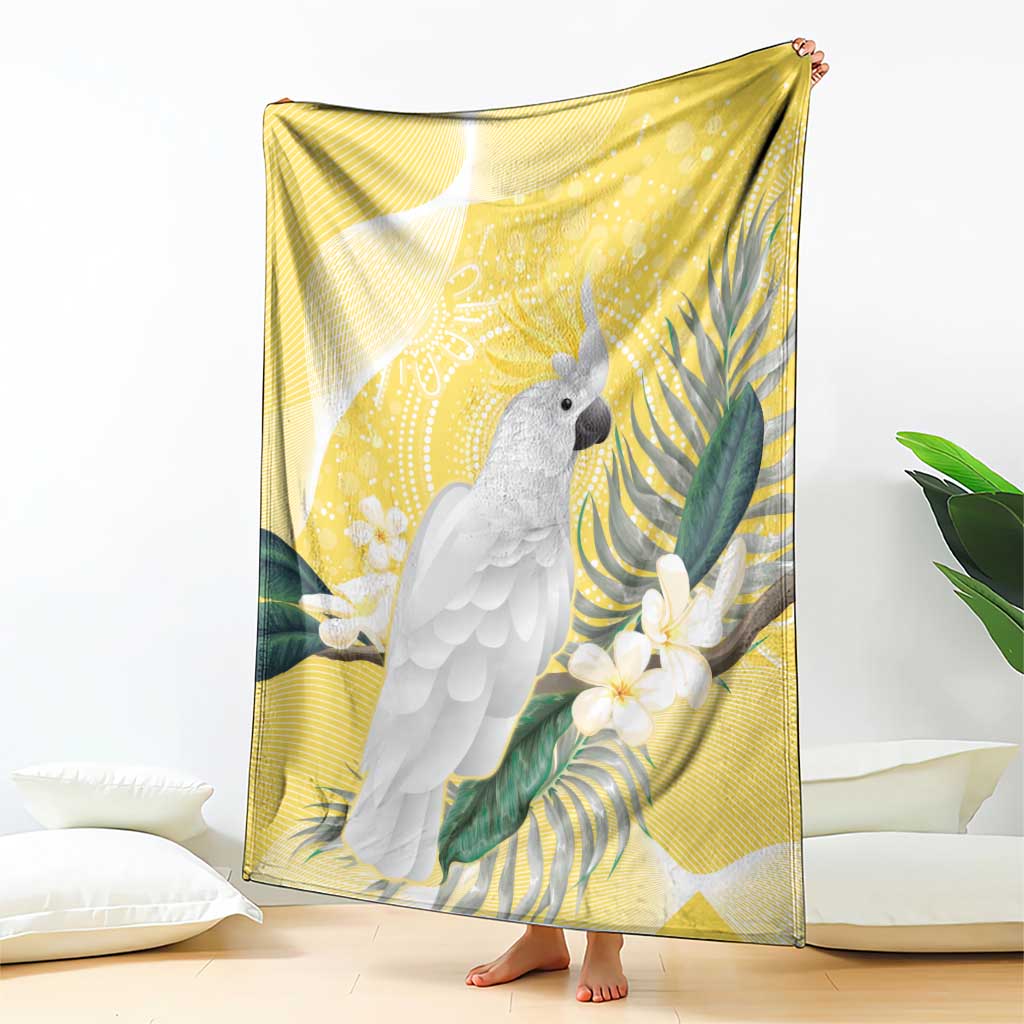 Australia Cacatua Galerita Blanket Sulphur-Crested Cockatoo - Aboriginal Art