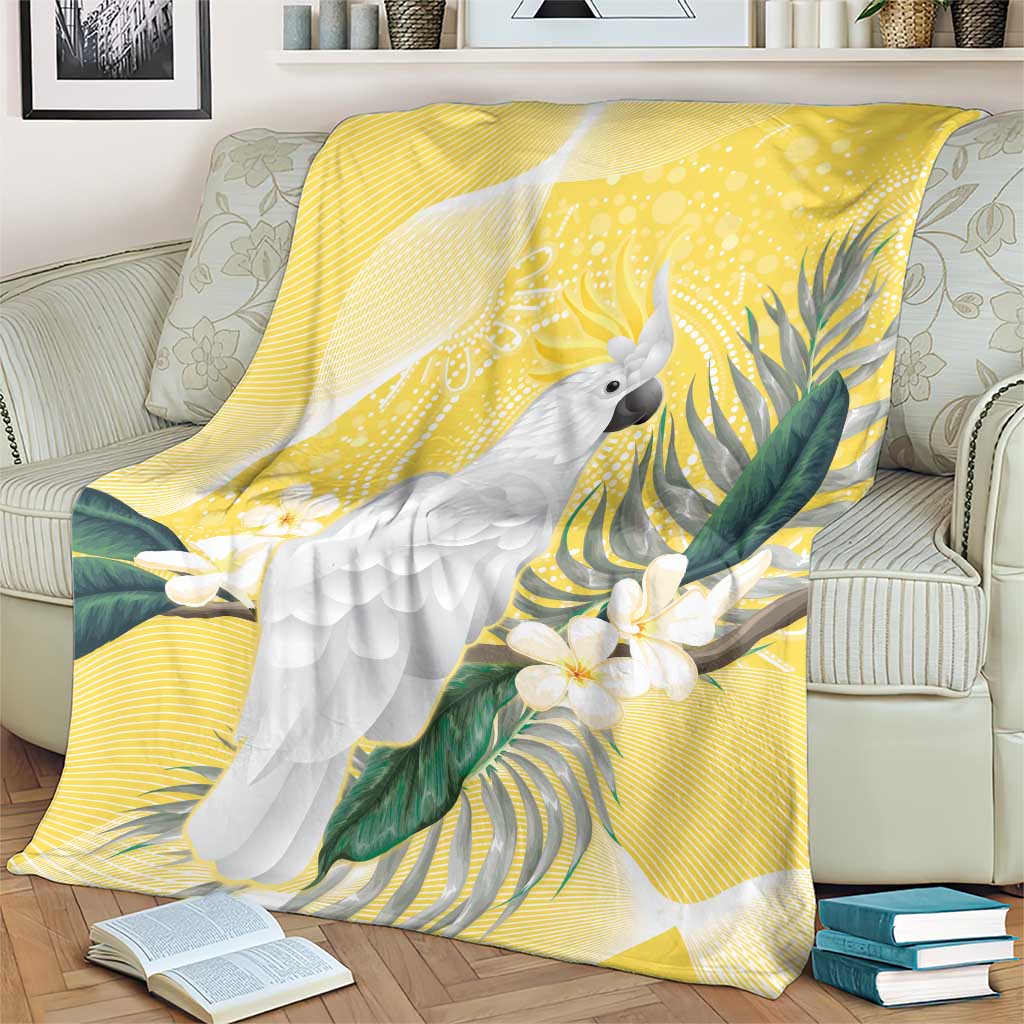 Australia Cacatua Galerita Blanket Sulphur-Crested Cockatoo - Aboriginal Art
